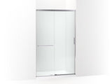 KOHLER K-707613-8L Elate Tall Sliding shower door, 75-1/2" H x 44-1/4 - 47-5/8" W, with heavy 5/16" thick Crystal Clear glass