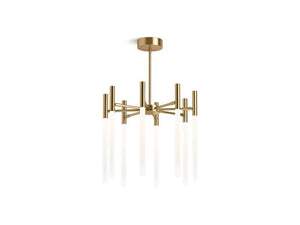 KOHLER 23459-CHLED-BGL Components Eight-Light Led Chandelier in Moderne Brushed Gold
