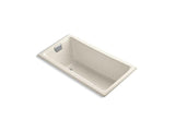 KOHLER K-852-GCP-47 Tea-for-Two 60" x 32" drop-in BubbleMassage air bath with Polished Chrome airjet finish