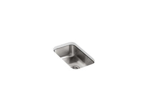 KOHLER K-3333 Undertone 10-3/4" x 17-1/2" x 5-5/8" small square undermount single-bowl kitchen sink