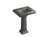 KOHLER 2238-4 Memoirs Classic 24" pedestal bathroom sink with 4" centerset faucet holes