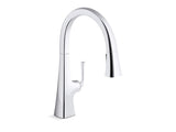 KOHLER K-22062 Graze Pull-down kitchen sink faucet with three-function sprayhead