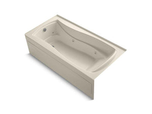 KOHLER K-1257-HL-47 Mariposa 72" x 36" alcove whirlpool with integral apron, integral flange, left-hand drain and heater