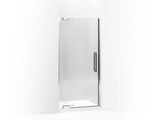 KOHLER 705702-L-SHP Purist Pivot Shower Door, 72-1/4" H X 36-1/4 - 38-3/4" W, With 3/8" Thick Crystal Clear Glass in Bright Polished Silver
