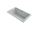 KOHLER K-1136-W1 Underscore 66" x 36" drop-in bath with Bask heated surface and end drain