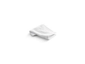KOHLER 31509-TE-0 Turkish Bath Linens Washcloth With Terry Weave, 13" X 13" in White