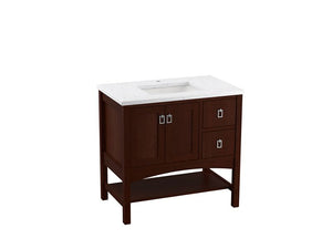 KOHLER K-CM99556-BD1 Marabou 36" bathroom vanity cabinet with sink and quartz top