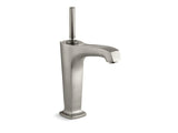KOHLER 16231-4-BN Margaux Tall Single-Hole Bathroom Sink Faucet With 6-3/8" Spout And Lever Handle in Vibrant Brushed Nickel