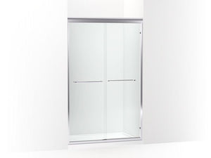 KOHLER K-702215-6L Fluence 44-1/2" - 47-1/2" W x 75-23/32" H sliding shower door with 1/4" thick Crystal Clear glass