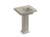KOHLER 2844-4 Tresham 24" pedestal bathroom sink with 4" centerset faucet holes