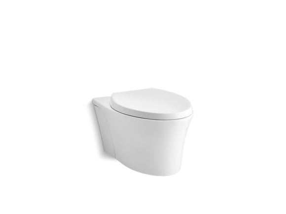 KOHLER K-6299 Veil Wall-hung compact elongated toilet, dual-flush