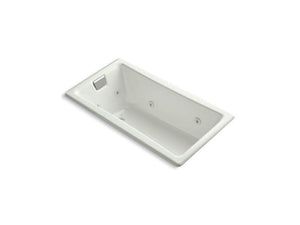 KOHLER K-852-HB-0 Tea-for-Two 60" x 32" drop-in whirlpool with reversible drain, custom pump location and heater without trim