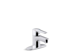 KOHLER K-98146-4 July Single-handle bathroom sink faucet with escutcheon