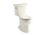 KOHLER 3998-96 Wellworth Two-Piece Elongated 1.28 Gpf Toilet in Biscuit