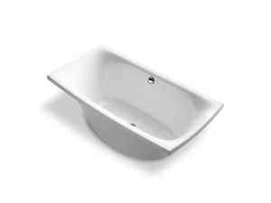 KOHLER 14037-0 Escale 72" X 36" Freestanding Bath And Center Drain in White