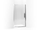 KOHLER 705721-L-SHP Pinstripe Pivot Shower Door, 72-1/4" H X 39-1/4 - 41-3/4" W, With 1/2" Thick Crystal Clear Glass in Bright Polished Silver
