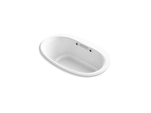 KOHLER K-5714-GW-0 Underscore Oval 60" x 36" drop-in BubbleMassage(TM) Air Bath with Bask heated surface