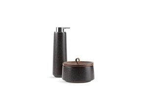 KOHLER K-29591-TB2 Bente Two-piece countertop accessory set, Ebony Pearl