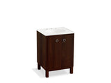 KOHLER K-99500-LG-1WB Jacquard 24" bathroom vanity cabinet with furniture legs and 2 doors