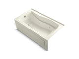 KOHLER K-1224-HL Mariposa 66" x 35-7/8" alcove whirlpool with integral apron, integral flange, left-hand drain and heater
