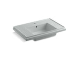 KOHLER K-2758-1-95 Tresham 30" pedestal bathroom sink basin with single faucet hole
