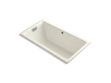 KOHLER K-856-GBN-96 Tea-for-Two 66" x 36" drop-in BubbleMassage air bath with Vibrant Brushed Nickel airjet finish