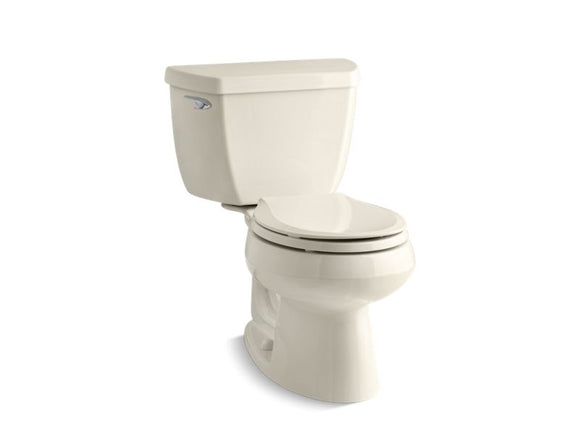 KOHLER K-3577 Wellworth Classic Two-piece round-front 1.28 gpf toilet