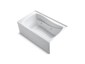 KOHLER K-1239-HR Mariposa 60" x 36" alcove whirlpool with integral apron, integral flange, right-hand drain and heater
