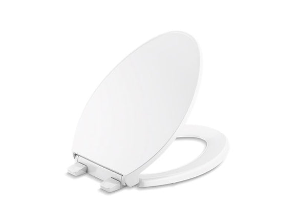 KOHLER K-24495-A Border ReadyLatch Quiet-Close elongated toilet seat with antimicrobial agent