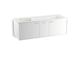 KOHLER K-99548-SD-1WA Jute 60" wall-hung bathroom vanity cabinet with 2 doors and 1 split drawer