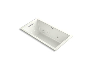 KOHLER K-1168-XH2G-0 Underscore Rectangle 60" x 32" drop-in whirlpool + BubbleMassage(TM) Air Bath