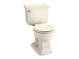 KOHLER 3986-7 Memoirs Classic Comfort Height Two-Piece Round-Front 1.28 Gpf Chair Height Toilet in Black