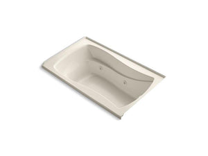 KOHLER K-1239-RH-47 Mariposa 60" x 36" alcove whirlpool with integral flange, right-hand drain and heater