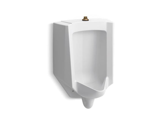 KOHLER K-4991-ET Bardon High-Efficiency Urinal (HEU), washout, wall-hung, 0.125 gpf to 1.0 gpf, top spud