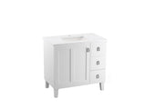 KOHLER K-CM99533-BD1 Poplin 36" bathroom vanity cabinet with sink and quartz top