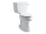 KOHLER 3713-RA-0 Highline Classic Comfort Height Two-Piece Elongated 1.28 Gpf Chair Height Toilet With Right-Hand Trip Lever And 10" Rough-In in White