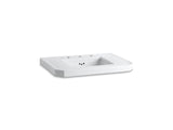 KOHLER 3020-0 Kathryn 32" X 22" Fireclay Console Tabletop Cut For K-2330-G Undermount Bathroom Sink in White