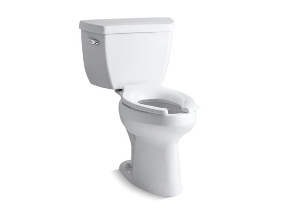 KOHLER 3519-0 Highline Classic Comfort Height Two-Piece Elongated 1.0 Gpf Toilet Bowl in White