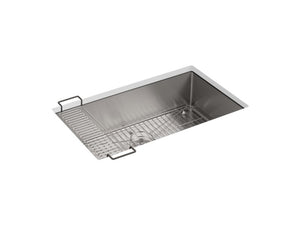 KOHLER K-5285 Strive 32" undermount single-bowl kitchen sink with accessories