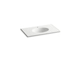 KOHLER K-2798-1 Ceramic/Impressions 37" Vitreous china vanity top with integrated oval sink