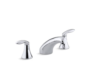 KOHLER K-T15294-4 Coralais Rim-mount bath faucet trim with 5-1/2" spout and lever handles, valve not included