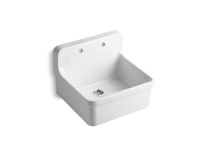 KOHLER K-12701 Gilford 24" x 22" x 17-1/2" wall-mount/top-mount single-bowl kitchen sink