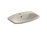 KOHLER K-2351-1-47 Cimarron Drop-in bathroom sink with single faucet hole