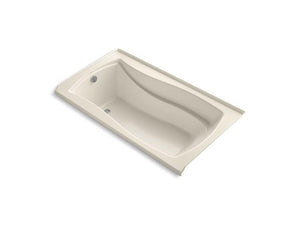KOHLER K-1229-LW-47 Mariposa 66" x 36" alcove bath with Bask heated surface, integral flange and left-hand drain