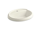 KOHLER K-2992-1-96 Tresham Oval Drop-in bathroom sink with single faucet hole