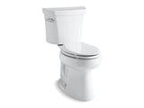 KOHLER 3999-0 Highline Comfort Height Two-Piece Elongated 1.28 Gpf Chair Height Toilet in White