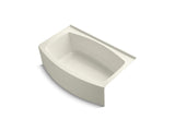 KOHLER K-1100-RA Expanse 60" x 32" alcove bath with curved integral apron and right-hand drain