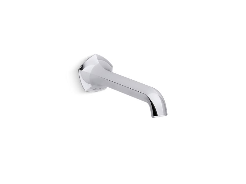 KOHLER Occasion Wall-Mount Bathroom Sink Faucet Spout with Straight Design in Matte Black