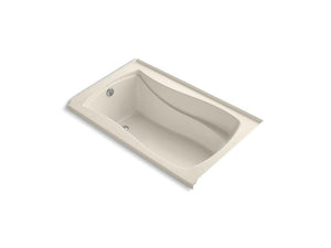 KOHLER K-1242-LW-47 Mariposa 60" x 36" alcove bath with Bask heated surface and integral flange