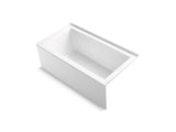 KOHLER K-1957-RA Underscore 60" x 32" alcove bath with integral apron, integral flange and right-hand drain